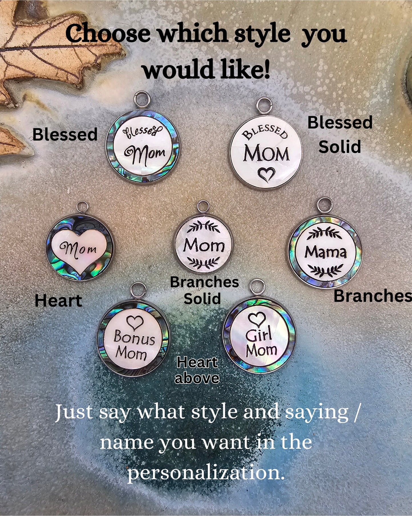 Custom Grandmother Name Bracelet - Personalized with Grandkids' Names & Birthstones, Mother of Pearl Charms, Perfect Gift for Grandma