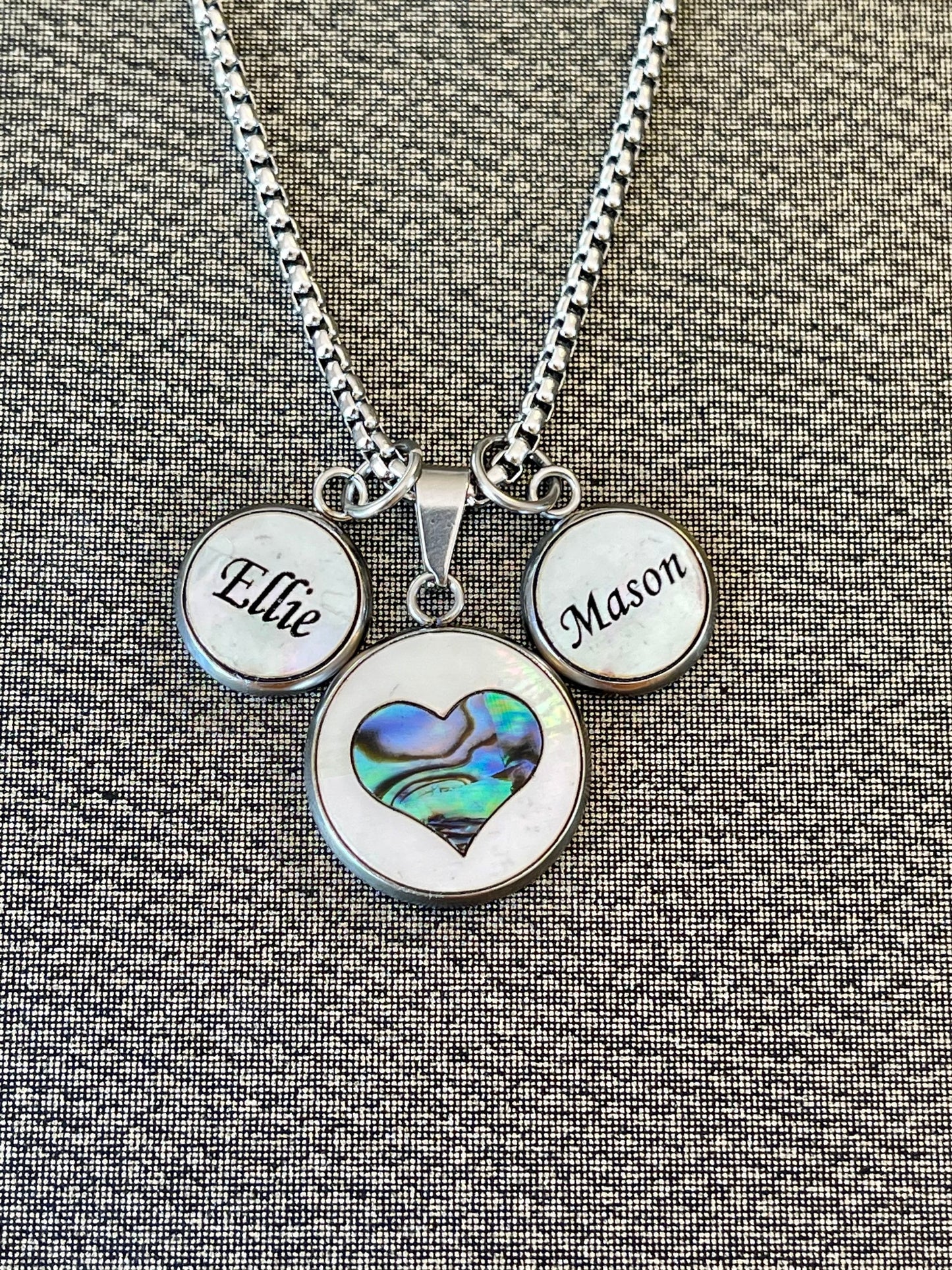 Custom Name Charm, Kid name, Grandkid name, Personalized necklace, Custom Charm Gift for Grandma, Gift for mom, New Mom Gift, 12mm charm
