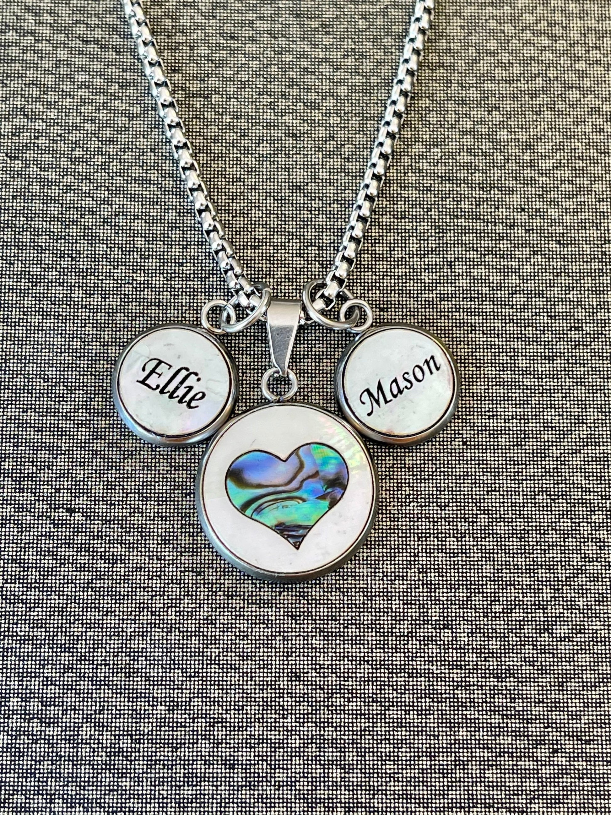 Custom Name Charm, Kid name, Grandkid name, Personalized necklace, Custom Charm Gift for Grandma, Gift for mom, New Mom Gift, 12mm charm