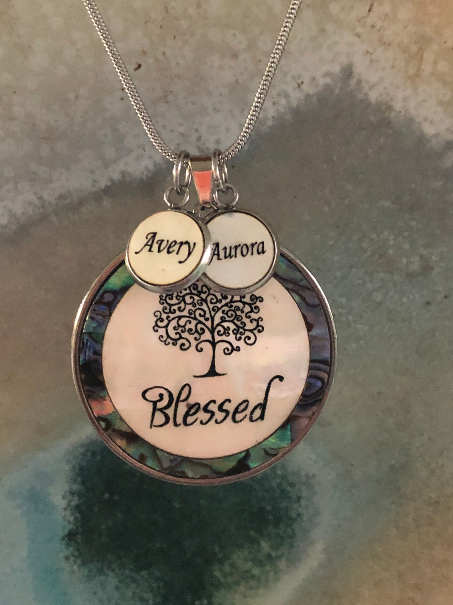 Custom Name Charm, Kid name, Grandkid name, Personalized necklace, Custom Charm Gift for Grandma, Gift for mom, New Mom Gift, 12mm charm